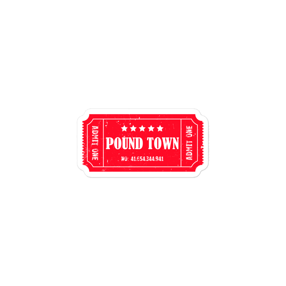 Pound Town - Stickers – The Bawdy Shop