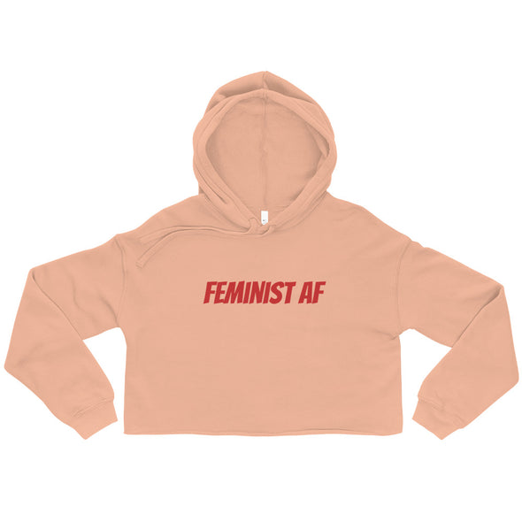 Feminist AF - Fem Fit Crop Hoodie